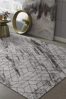 Rugs Cheap Rugs Online - 118" X 158" X 0.'25" Ivory Polyester Rug HomeRoots