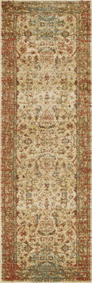 Rugs Cheap Rugs Online - 63" X 91" X 0.'5" Sand/Coral Polypropylene Rug HomeRoots