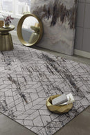 Rugs Cheap Rugs Online - 79" X 114" X 0.'25" Ivory Polyester Rug HomeRoots