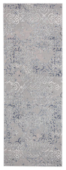 Rugs Cheap Runner Rugs 31" x 86" x 0.39" Blue Polyester/Olefin Runner Rug 7873 HomeRoots