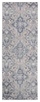 Rugs Cheap Runner Rugs 31" x 86" x 0.39" Blue Polyester/Olefin Runner Rug 7894 HomeRoots