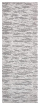 Rugs Cheap Runner Rugs 31" x 86" x 0.39" Silver Polyester/Olefin Runner Rug 7950 HomeRoots