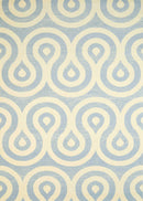 Rugs Cheap Runner Rugs - 33" x 86" x 0.4" Blue/Grey Olefin Runner Rug HomeRoots