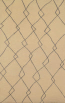 Rugs Cheap Runner Rugs - 63" x 86" x 0.79" Grey Polyester Runner Rug HomeRoots