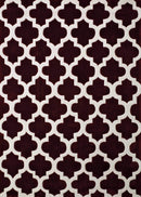 Rugs Clearance Rugs - 22" x 26" x 0.47" Burgundy Polyester Accent Rug HomeRoots