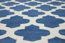 Rugs Clearance Rugs - 22" x 26" x 0.47" Midnight Polyester Accent Rug HomeRoots