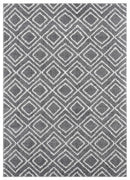 Rugs Clearance Rugs - 39" x 59" x 1.2" Grey Microfiber Polyester Mat Rug HomeRoots