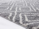 Rugs Clearance Rugs - 94" x 126" x 1.2" Grey Microfiber Polyester Oversize Rug HomeRoots