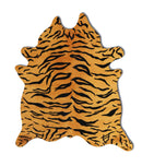 Rugs Cow Rug - 72" x 84" Tiger Chocolate On Natural, Cowhide - Rug HomeRoots