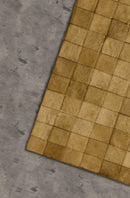 Rugs Cow Rug - 96" x 120" Tan, 4" Square Patches, Cowhide - Area Rug HomeRoots