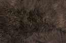 Rugs Cow Skin Rug - 24" x 72" x 2" Chocolate, Double Sheepskin - Area Rug HomeRoots