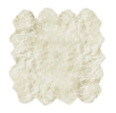 Rugs Cow Skin Rug - 96" x 72" x 2" Natural Octo Sheepskin - Area Rug HomeRoots