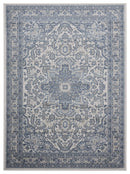 Rugs Cream Area Rug 22" x 36" x 0.31" Cream Olefin Accent Rug 8270 HomeRoots