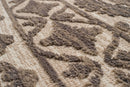 Rugs Cream Area Rug - 63" x 90" x 0.39" Cream Polyester Area Rug HomeRoots
