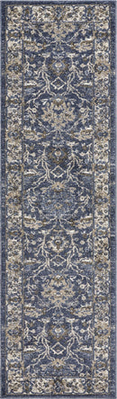 Rugs Designer Rug - 108" X 156" X 0.'5" Denim Polypropylene Rug HomeRoots