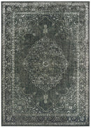 Rugs Dining Room Rugs 31" x 236" x 0.13" Smoke Viscose Runner Rug 986 HomeRoots