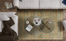 Rugs Dining Room Rugs - 94" X 134" X 0.'5" Turquoise Polypropylene Rug HomeRoots