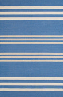 Rugs Discount Area Rugs - 23" x 36" x 0.3" Blue Polypropylene Accent Rug HomeRoots
