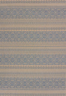 Rugs Discount Area Rugs - 31" x 50" x 0.2" Blue Polypropylene/Olefin Accent Rug HomeRoots