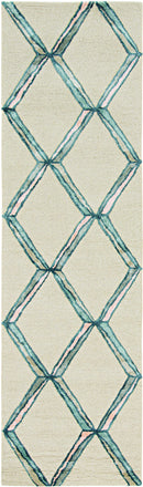 Rugs Discount Area Rugs - 96" X 120" X 0.'5" Cream Wool / Viscose Rug HomeRoots