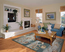 Rugs Discount Rugs - 20" X 30" X 0.'25" Seafoam Polyester Rug HomeRoots