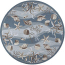 Rugs Discount Rugs - 27" X 45" X 0.'25" Seafoam Polyester Rug HomeRoots