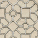 Rugs Dynamic Rugs - 108" X 156" X 0.'5" Beige Wool / Viscose Rug HomeRoots