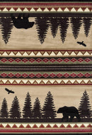 Rugs Dynamic Rugs - 22" x 36" x 0.4" Beige Polypropylene Mat Rug HomeRoots
