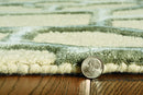 Rugs Dynamic Rugs - 27" X 96" X 0.'5" Beige Wool / Viscose Rug HomeRoots