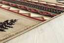 Rugs Dynamic Rugs - 94" x 126" x 0.4" Beige Polypropylene Oversize Rug HomeRoots