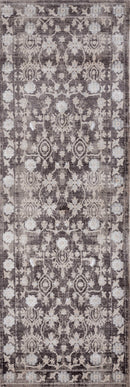 Rugs Entryway Rug - 32" x 96" x 0.2" Taupe Polyester Runner Rug HomeRoots