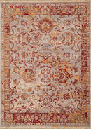 Rugs Extra Large Area Rugs 94" x 126" x 0.24" Garnet Polyester Oversize Rug 9973 HomeRoots