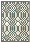 Rugs Extra Large Area Rugs 94" x 126" x 0.31" Charcoal Polypropylene Oversize Rug 9864 HomeRoots