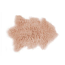 Rugs Faux Fur Rug - 24" x 36" x 1.5" Dusty Rose Sheepskin Faux Fur Single - Area Rug HomeRoots
