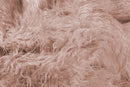 Rugs Faux Fur Rug - 24" x 36" x 1.5" Dusty Rose Sheepskin Faux Fur Single - Area Rug HomeRoots