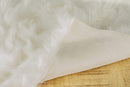 Rugs Faux Fur Rug - 60" x 36" Off White Rectangular Faux Fur - Area Rug HomeRoots