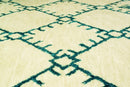 Rugs Floor Rugs - 23" x 36" x 0.79" Cream Polyester Accent Rug HomeRoots