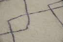 Rugs Floor Rugs - 23" x 36" x 0.79" Grey Polyester Accent Rug HomeRoots