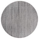 Rugs Floor Rugs 94" x 94" x 0.39" Grey Polyester/Olefin Round Rug 7917 HomeRoots