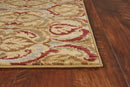 Rugs Gold Area Rugs - 31" X 49" X 0.'5" Gold Polypropylene Rug HomeRoots