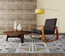 Rugs Gold Area Rugs - 39" X 59" X 0.'75" Ivory/Gold Polyester Rug HomeRoots