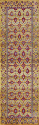 Rugs Gold Area Rugs - 63" X 91" X 0.'25" Gold Polypropylene Rug HomeRoots