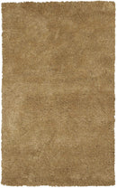 Rugs Gold Rug - 7'6" X 9'6" Polyester Gold Area Rug HomeRoots