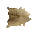 Rugs Gold Rug - 72" x 84" Gold, Cowhide - Rug HomeRoots