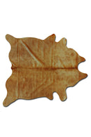 Rugs Gold Rug - 72" x 84" Natural and Gold, Cowhide - Area Rug HomeRoots