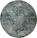 Rugs Gray Area Rug 105" X 156" X 0.'25" Grey Polyester / Viscose Rug 5154 HomeRoots