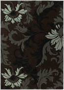 Rugs Gray Area Rug - 22" x 32" x 0.47" Smoke Blue Polypropylene Accent Rug HomeRoots