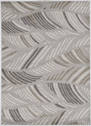 Rugs Gray Area Rug 23" X 45" X 0.'5" Grey Polypropylene Rug 5003 HomeRoots