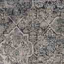 Rugs Gray Area Rug 39" X 59" X 0.'25" Grey Polyester / Viscose Rug 5150 HomeRoots