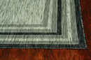 Rugs Gray Area Rug - 47" X 31" X 0.'25" Grey Polypropylene Rug HomeRoots